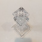 Castiçal Porta Vela Quadrado Home&co Eco Crystal 15x8x8cm Tra