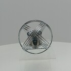 Castiçal Porta Vela Trama Home&co Cúpula Vidro Metal 13x15x15