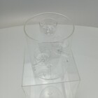 Castiçal Porta Velas Decorativo 3 Velas Borossilicato 15x12x1