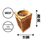 Castiçal Star Com Vela Eletrônica