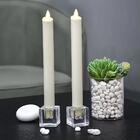 Castiçal/suporte Cubo De Gelo De Vidro Decorativo 4,6x4,4cm