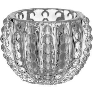 Foto de Castiçal Suporte Para Vela 6x8x8cm Vidro Transparente