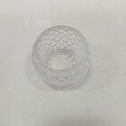 Castiçal Suporte Para Vela 6x8x8cm Vidro Transparente