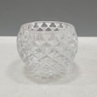 Castiçal Suporte Para Vela 6x8x8cm Vidro Transparente