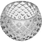 Castiçal Suporte Para Vela 6x8x8cm Vidro Transparente