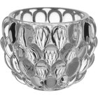 Castiçal Suporte Para Vela 6x8x8cm Vidro Transparente