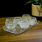 Castiçal Suporte Para Vela 6x8x8cm Vidro Transparente