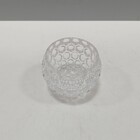 Castiçal Suporte Para Vela 6x8x8cm Vidro Transparente