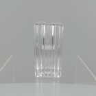 Castiçal Suporte Para Vela 8x4x4cm Vidro Transparente