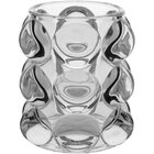 Castiçal Suporte Para Vela 9x9x9cm Vidro Transparente