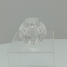 Castiçal Suporte Para Vela 9x9x9cm Vidro Transparente