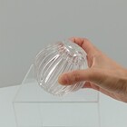 Castiçal Suporte Para Vela 9x9x9cm Vidro Transparente