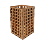 Castiçal Tabuleiro Com Vela Eletrônica