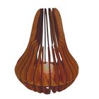 Castiçal Talismã Com Vela Eletrônica - Marrom