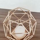 Castiçal Vela Estilo Nórdico - Geométrico Ouro Cp