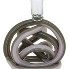 Castiçal Vidro 16x14x14cm Verde