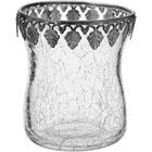 Castiçal Vidro Transparente Norah 9x9x9cm