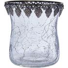 Castiçal Vidro Transparente Norah 9x9x9cm