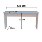 Catar Mesa Catar Escrivaninha 135x44cm - Branco