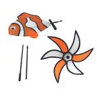 Catavento Peixe Palhaço Jardim Casa Enfeite Criança 40cm Lara