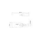 Cavadeira Reta Menor Tramontina Em Aço Sem Cabo