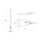 Cavadeira Reta Metálica Tramontina Cabo De Madeira 120 Cm
