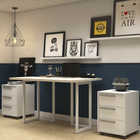 Cavalete Aço até 60kg 70x42x42cm Branco Tubline