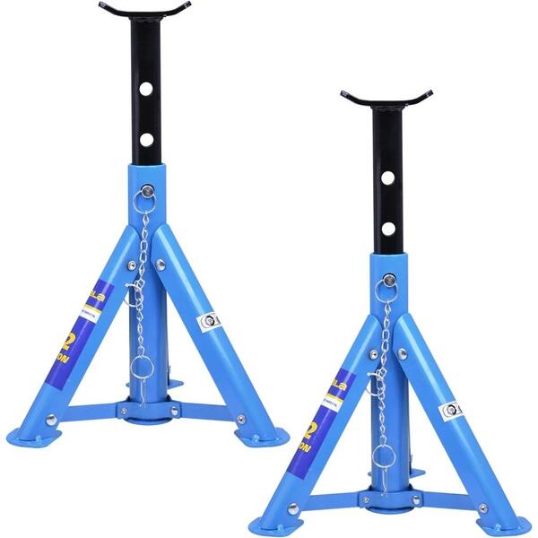 Cavalete De Apoio Para Mecânica 2t Azul 3 Posições Kala