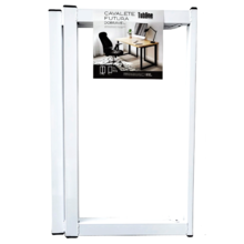 Cavalete Dobrável Aço 80kg Branco Tubline