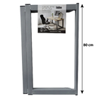 Cavalete Dobrável Aço 80kg Prata Tubline