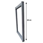 Cavalete Dobrável Aço 80kg Prata Tubline