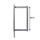 Cavalete Dobrável Aço 80kg Prata Tubline