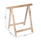 Cavalete Madeira Eucalipto Natural 150kg Madvei