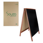 Cavalete Negro Para Comercio Propaganda Dupla Face