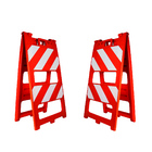 Cavalete Plástico De Sinalização Trânsito Com Parede Dupla