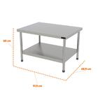 Cavalete Total Inox Mesa Bancada Para Chapa E Charbroiler Pro