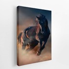 Cavalo Correndo Animais Fotografia Quadro Canvas 140x90cm