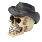 Caveira Decorativa Cowboy Hat Da Urban, Resina - 44188