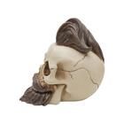 Caveira Decorativa Hipster Moustache Da Urban, Resina, 42620