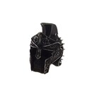 Caveira Resina Personalizada Decorativo Resina Romana Prata