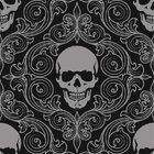 Caveiras Cinza - Papel De Parede - 300