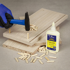 Cavilha de Madeira Pinus 30x60mm Settis 20 peças