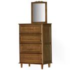 Ccomoda 04 Gavetas Madeira Com Espelho Chicago 110 At Moveis