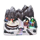 Cenário De Natal Musical Com Luz E Movimento Montanha 23cm