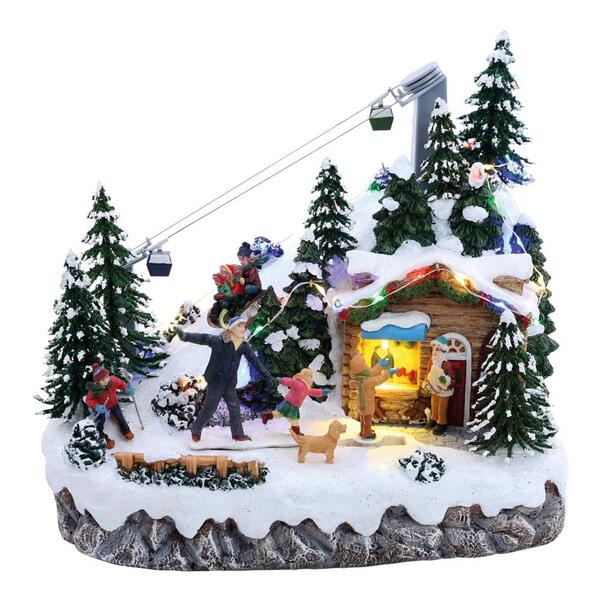 Cenário Decorativo Vila Natalina C/ Bonde 25x28x20 1113869