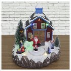 Cenário Natalino Musical Iluminado Papai Noel Com Presente 20