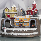 Cenário Vila Natalina Com Trem Movimento C/ Som Natal