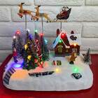 Cenario Vila Natalina Natal Musical Com Movimento Iluminado P