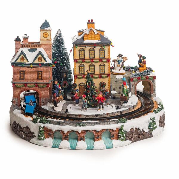 Cenário Vila Trem Com Movimento E Luz 25x40x40 1351003