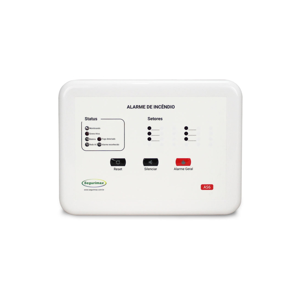 Central de Alarme 6 setores Bateria 24V Segurimax
